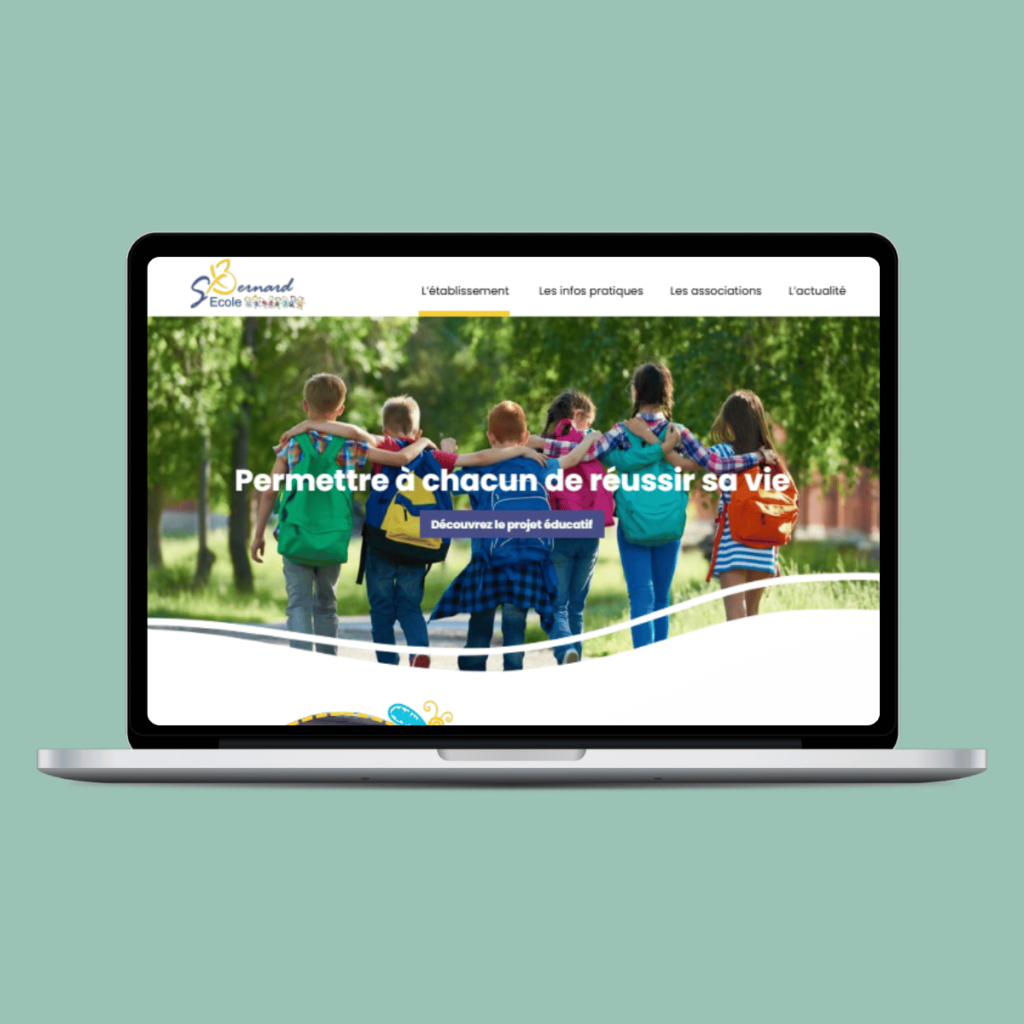 Ecole Saint- Bernard CAMBRAI nouveau site internet par AM COMMUNICATION CAMBRAI